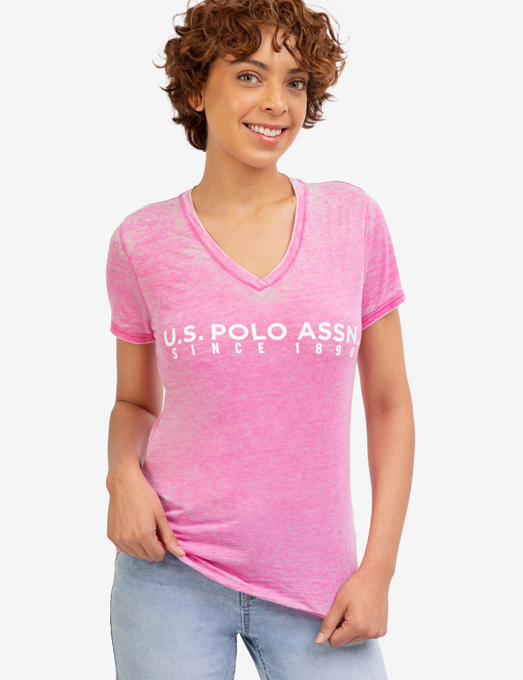 U.S. Polo Assn. - Womens U.S. Polo Assn. Burnout T-Shirt - Size L