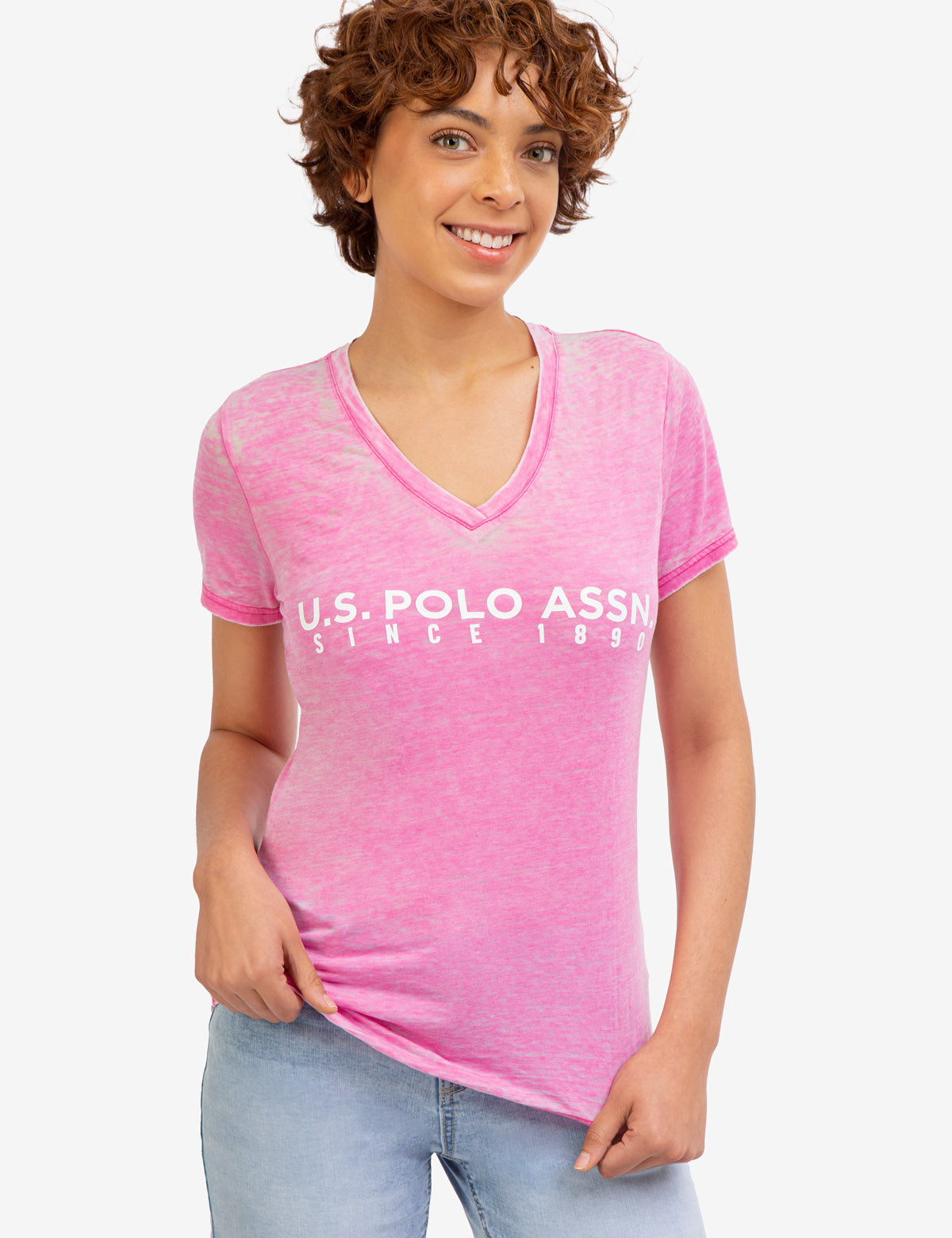 U.S. Polo Assn. - Womens U.S. Polo Assn. Burnout T-Shirt - Size L
