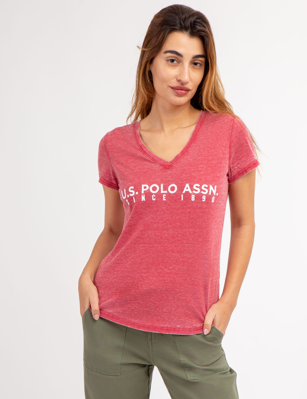 U.S. Polo Assn. - Womens U.S. Polo Assn. Burnout T-Shirt - Size XXL