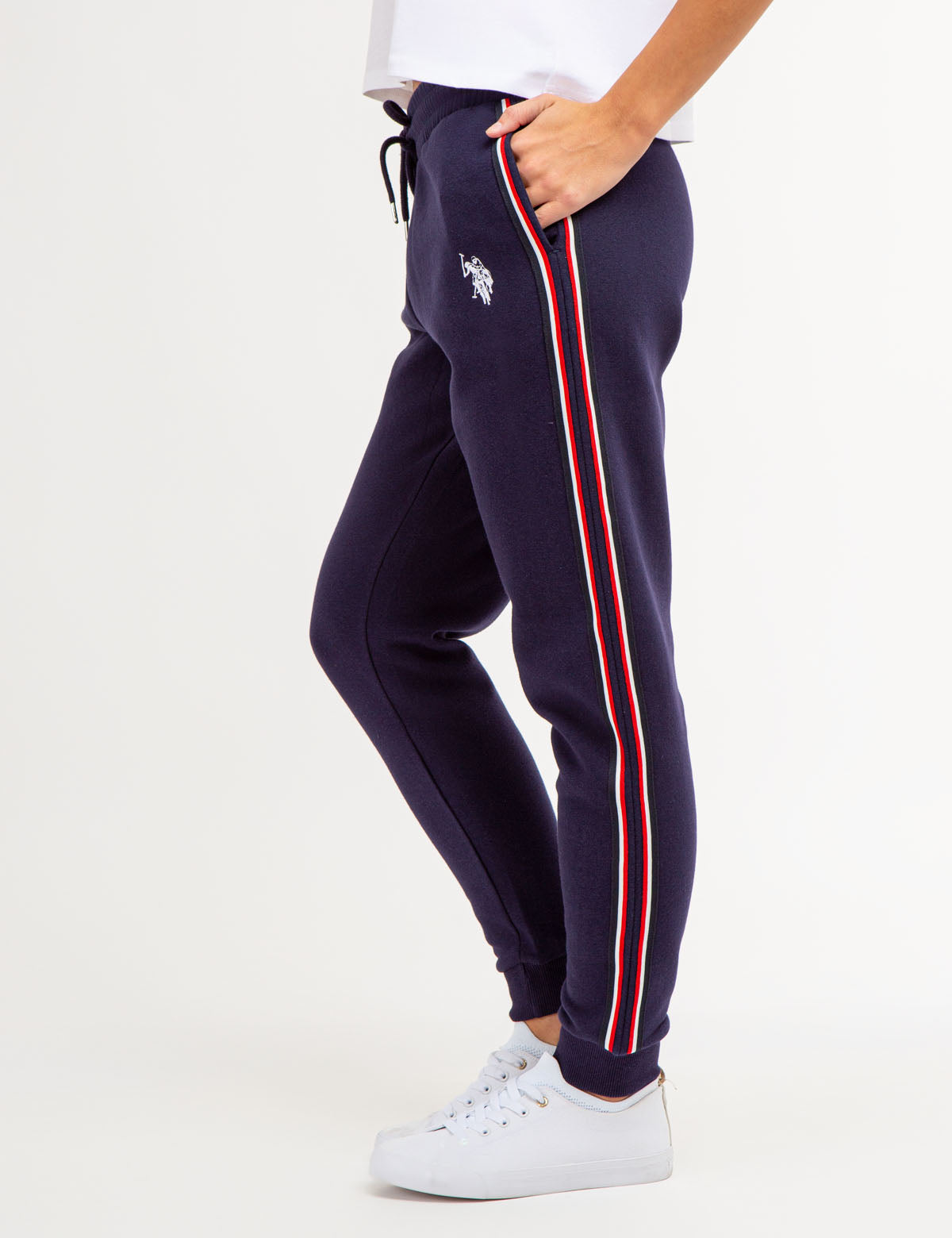 U.S. Polo Assn. - Womens Signature Stripe Jogger - Size M