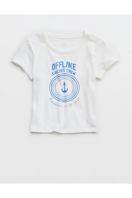 OFFLINE By Aerie Rock N Roll Baby T-Shirt Women's White M