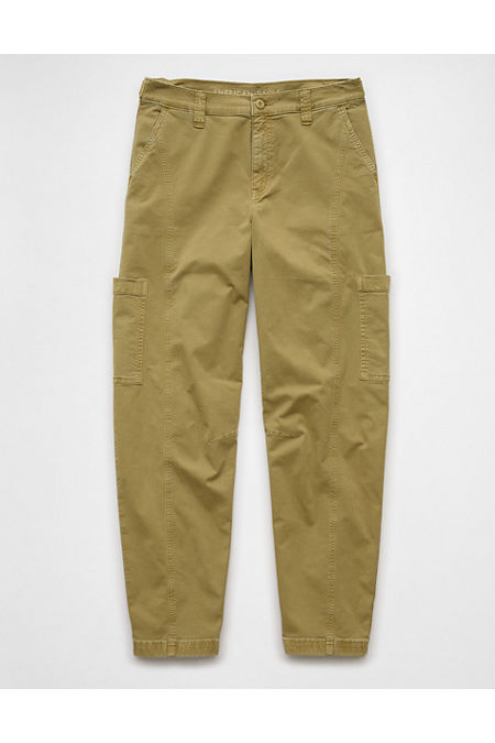 AE Stretch Barrel Cargo Pant Women's Olive 00 Short