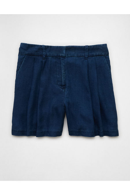 AE High-Waisted Trouser Short Women's Indigo Waters 12