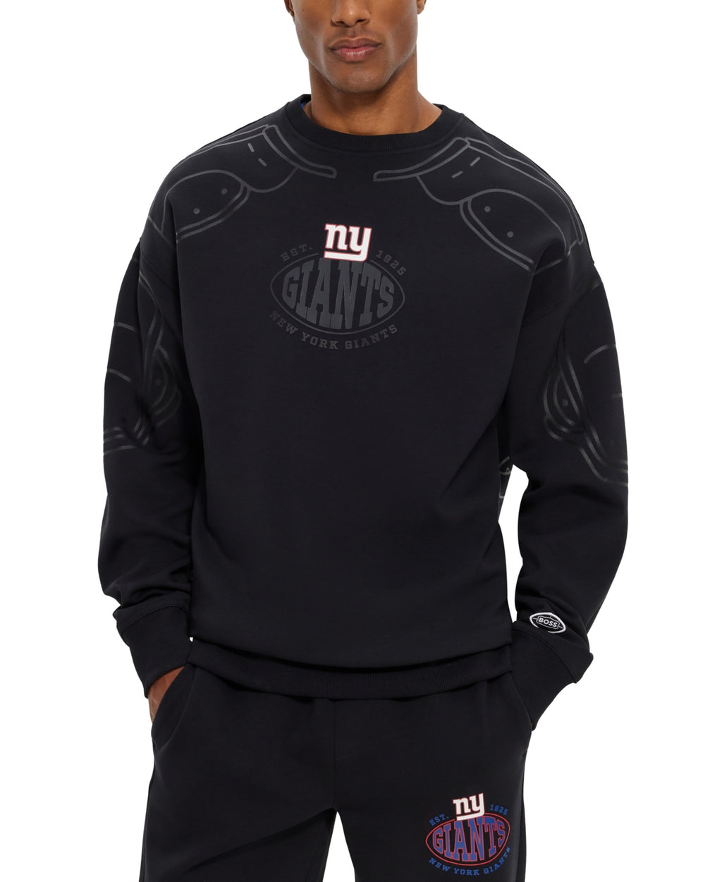 Boss by Hugo Boss Men's Boss x Ny Giants Nfl Sweatshirt - Black