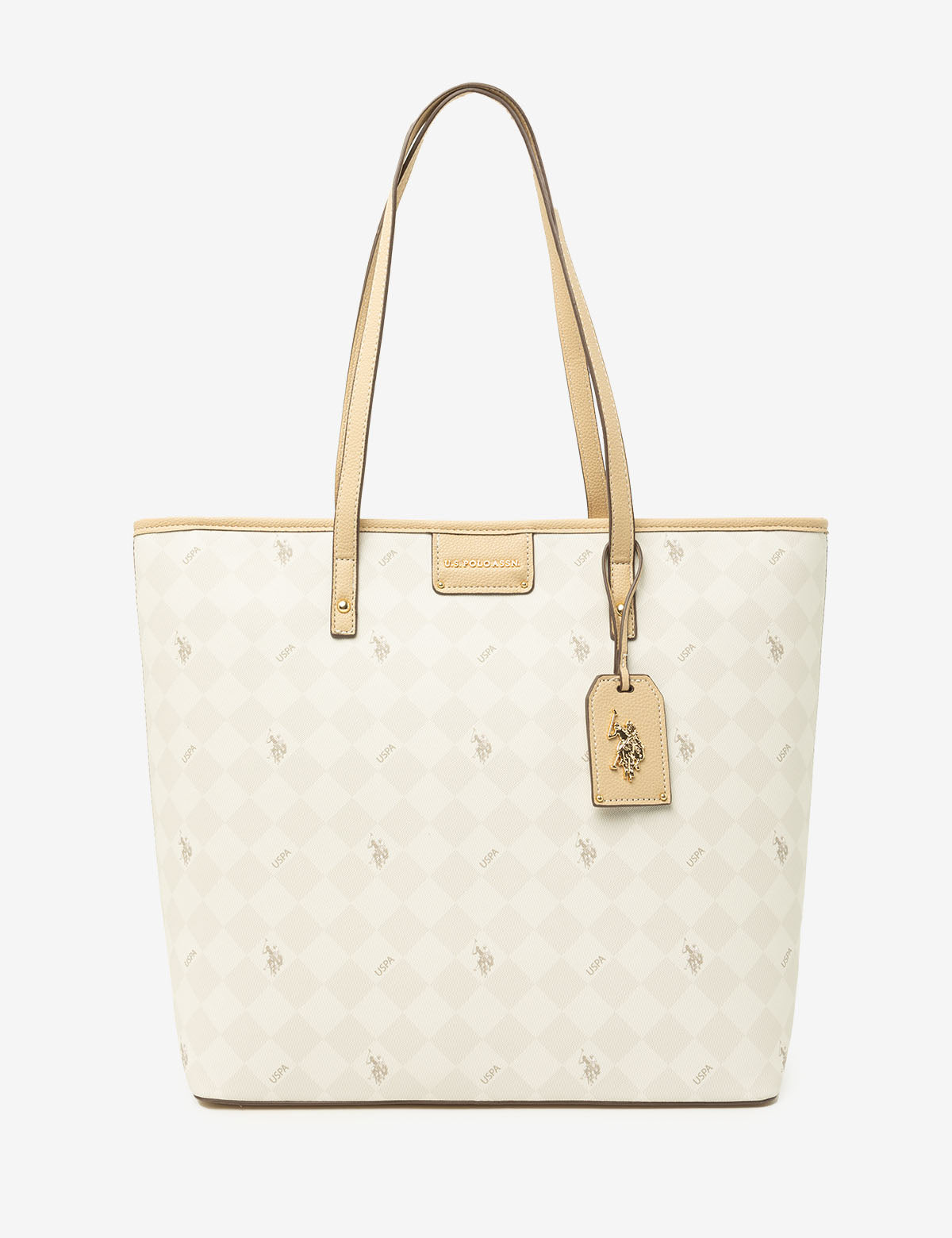 U.S. Polo Assn. - Womens Diamond Signature Tote Bag - Size 1SZ