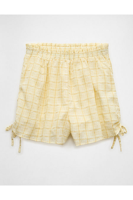AE High-Waisted Bow Short Women's Yellow L
