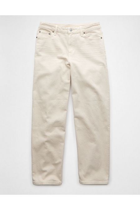 AE Stretch Barrel Jean Women's Ecru Denim 00 Short
