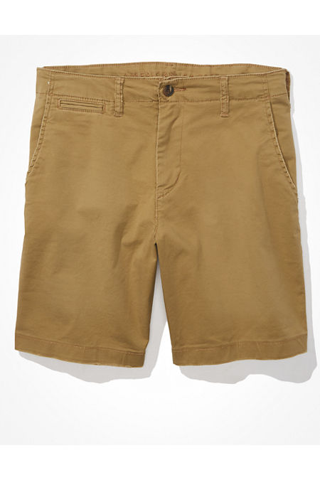 AE 9 Flex Lived-In Khaki Short Men's Toasted Almond 34