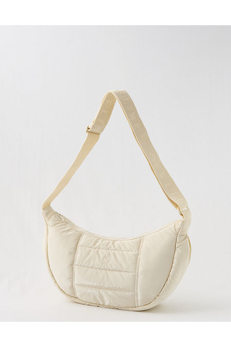 OFFLINE By Aerie Puff Love Crescent Bag Women's Natural Yellow One Size