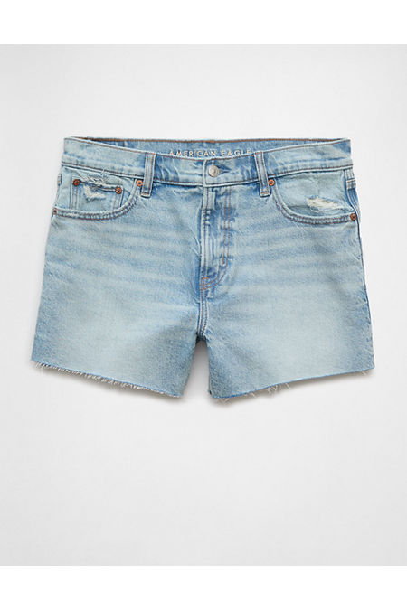 AE Stretch Low-Rise Ex-Boyfriend Denim Short Women's Light Vintage 20