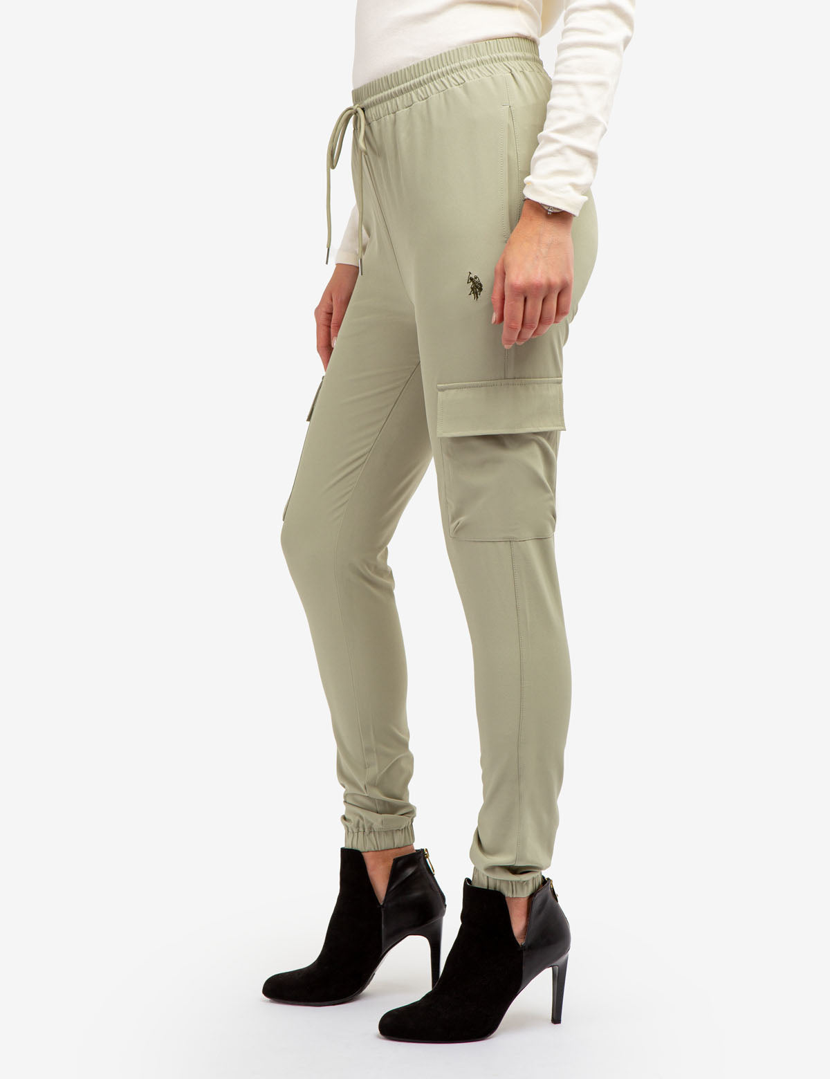 U.S. Polo Assn. - Womens Stretch Woven Cargo Joggers - Size XS