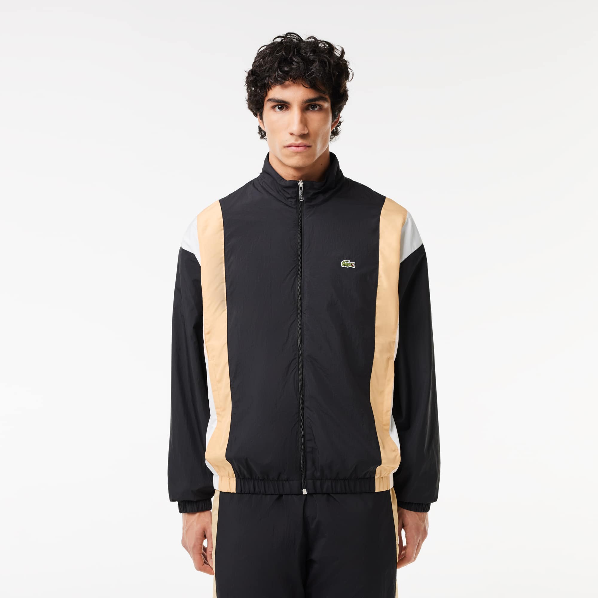 Lacoste Men's Colorblock Waterproof Track Jacket - 56 - L/XL