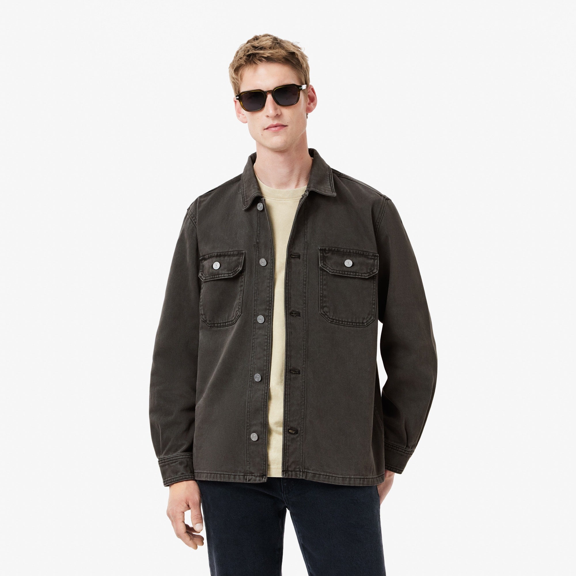 Lacoste Men's Oversized Denim Overshirt - 15_ - 40