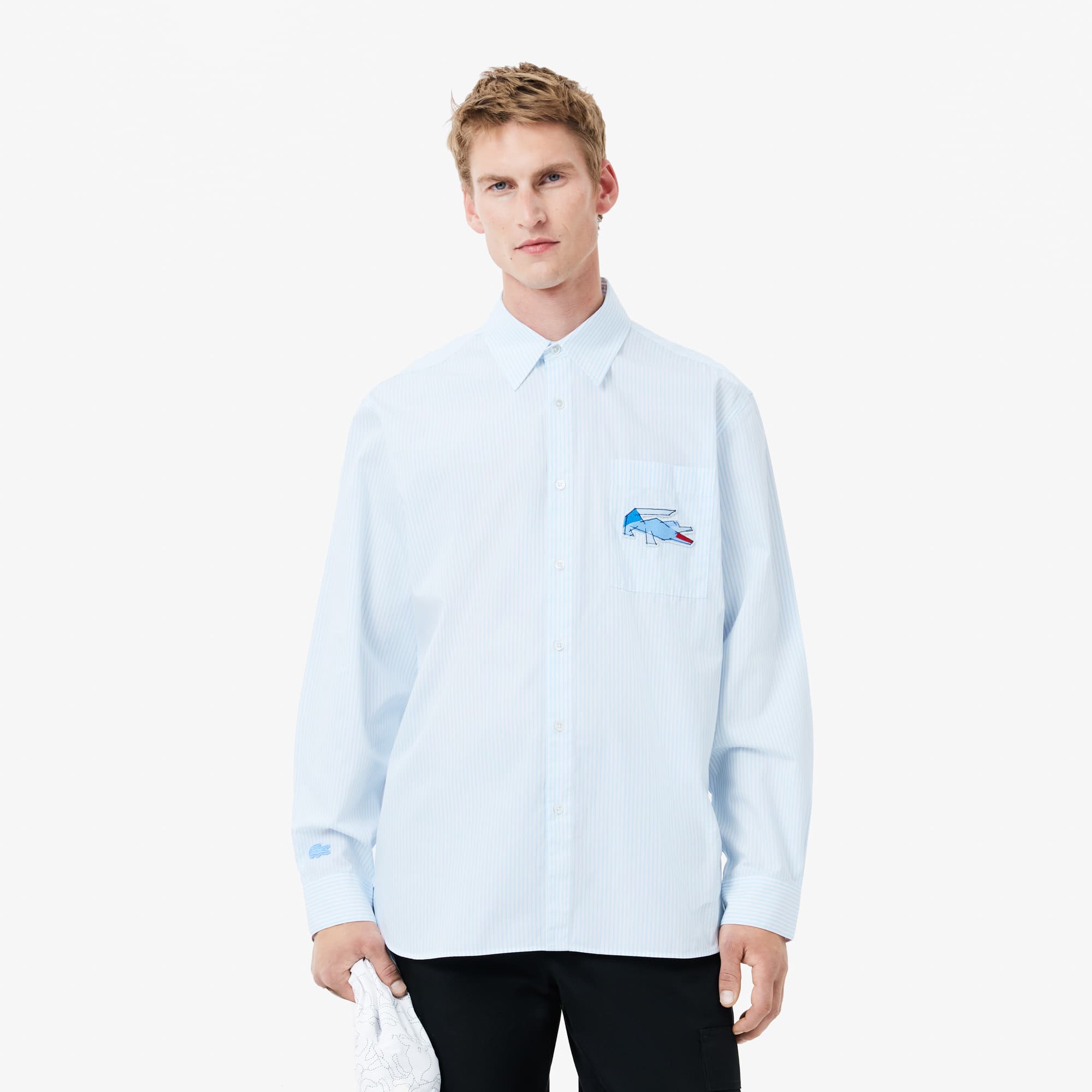Lacoste Men's Relaxed Fit Croc Badge Shirt - 15_ - 40