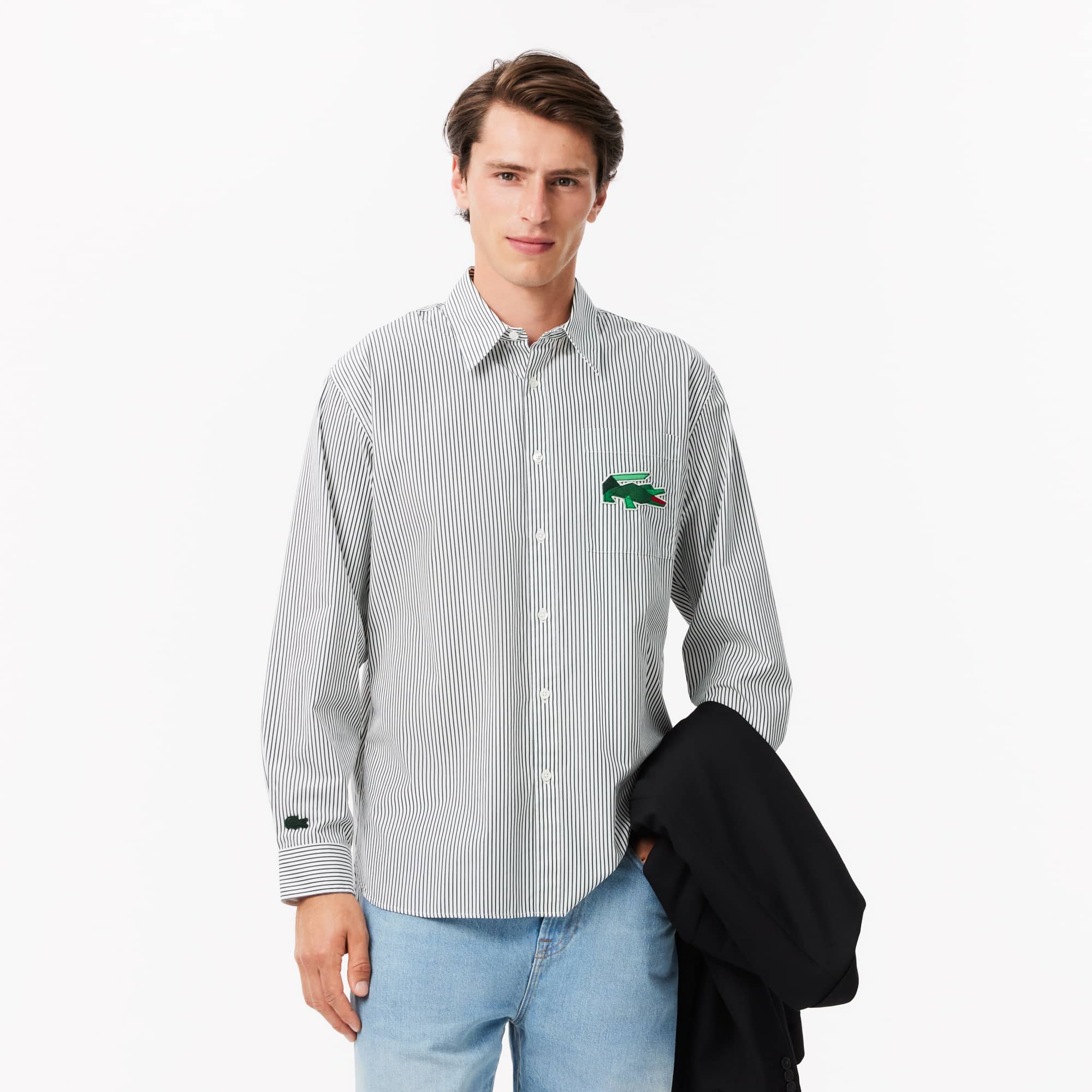 Lacoste Men's Relaxed Fit Croc Badge Shirt - 16_ - 42