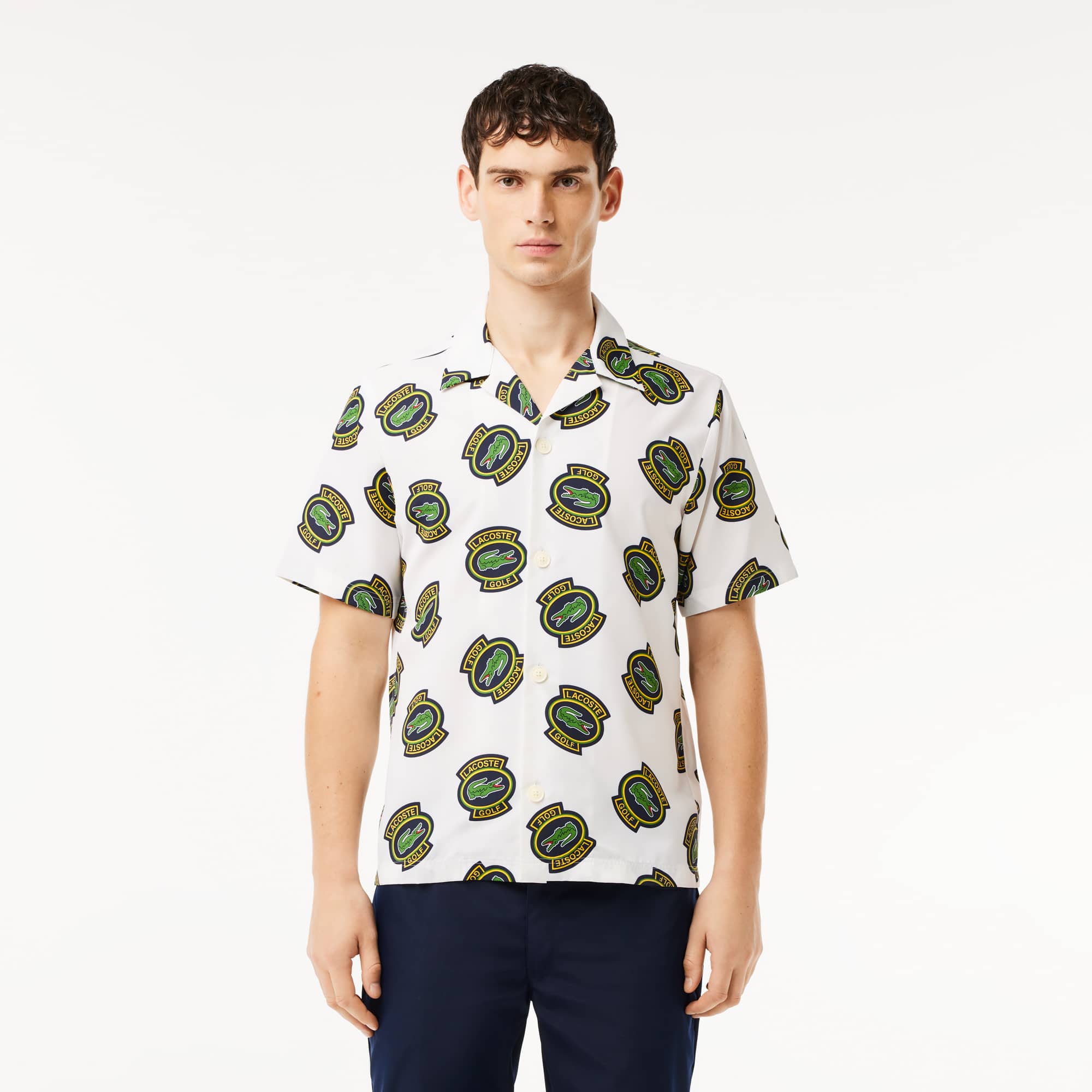 Lacoste Men's Regular Hawaii Fit UV Protect Golf Shirt - 17_ - 44