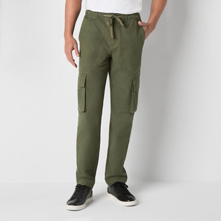 mutual weave Mens Pull On Cargo Pant, Xx-large, Green