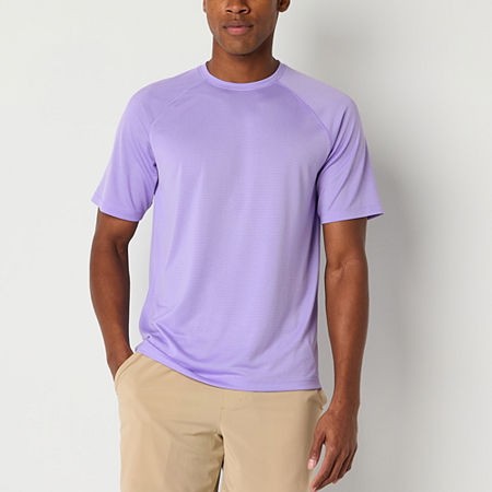 Xersion Mens Crew Neck Short Sleeve T-Shirt, Large, Purple