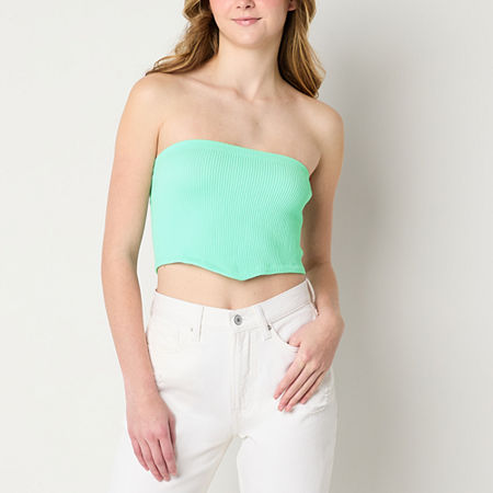 Arizona Womens Tube Top Juniors, Small, Blue