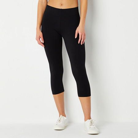 Mixit Womens 21" Capri Legging, Small, Black