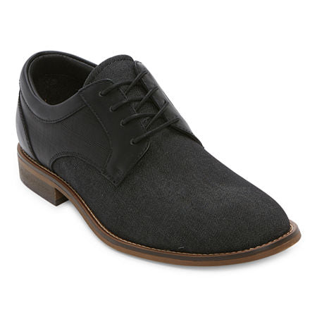 J. Ferrar Mens Carver Oxford Shoes, 8 Medium, Black