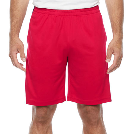 Xersion Mens Moisture Wicking Basketball Short, Large, Red