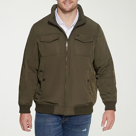 Dockers Mens Wind Resistant Lined Big and Tall Midweight Bomber Jacket, 5x-large Tall, Green