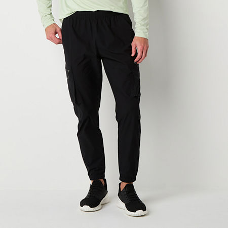 Xersion Woven Utility Mens Slim Fit Workout Pant, Medium, Black