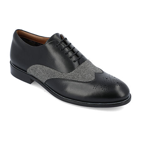 Thomas And Vine Mens Denzell Oxford Shoes, 14 Medium, Black