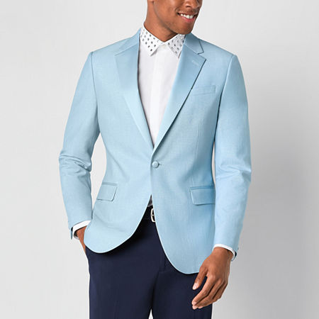 J. Ferrar Mens Classic Fit Tuxedo Jacket, 38 Regular, Blue