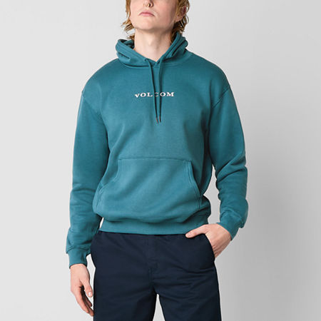 VOLCOM Mens Hooded Long Sleeve Sweatshirt, Large, Blue