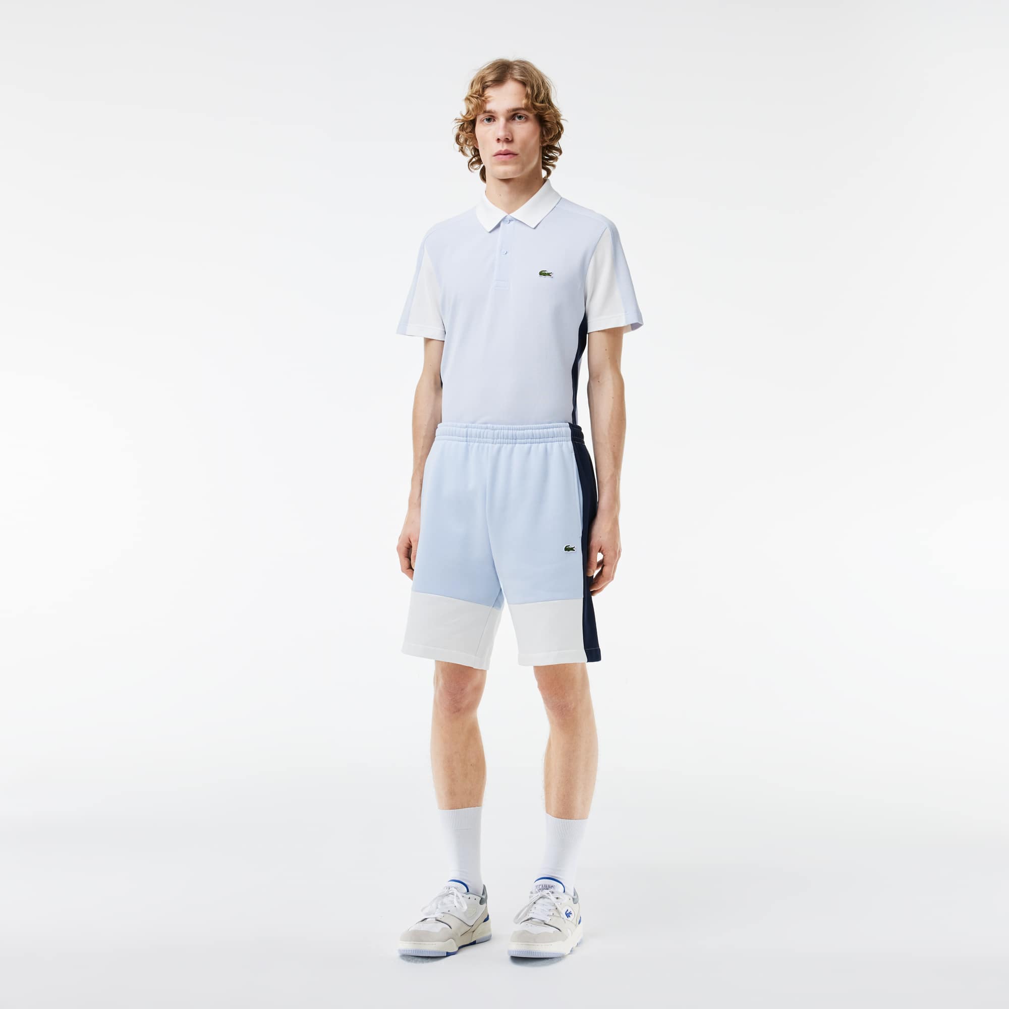 Lacoste Men's Regular Fit Colorblock Fleece Shorts - XXL - 7