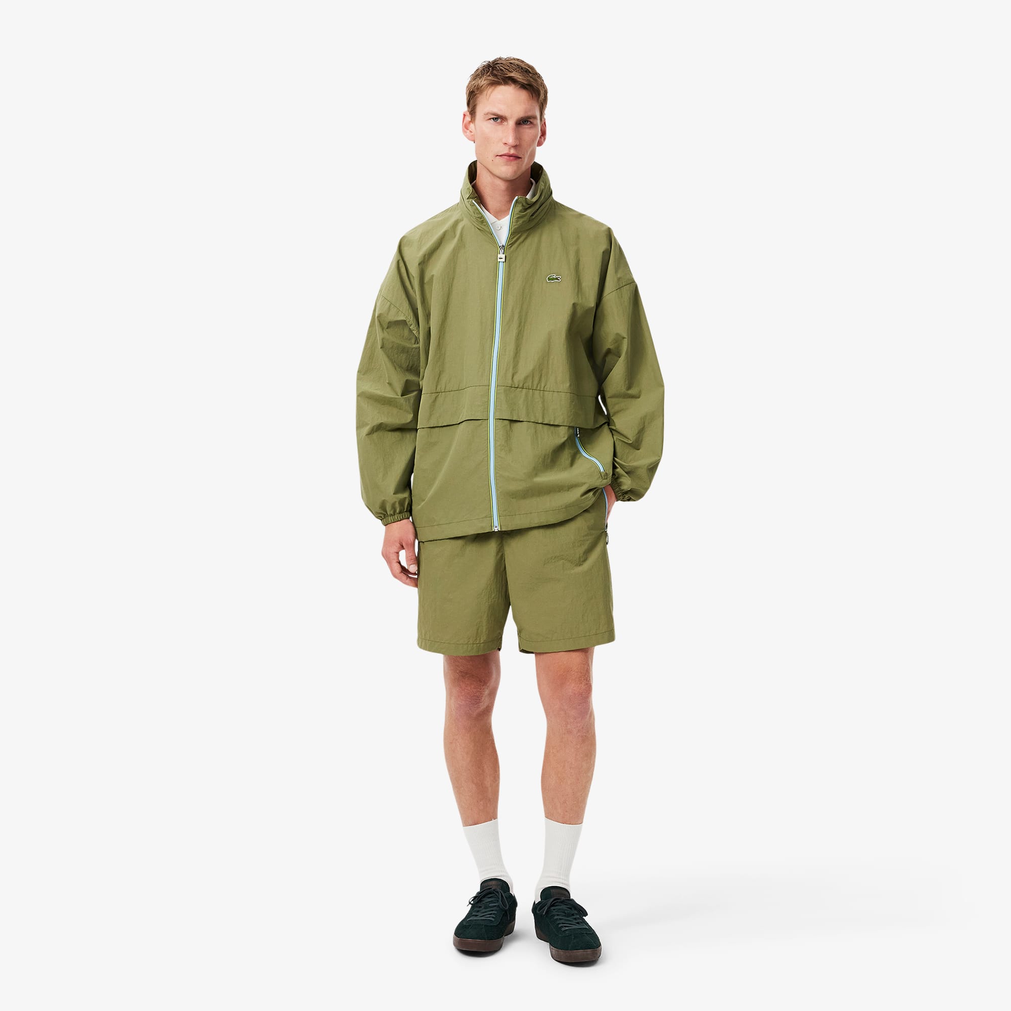 Lacoste Men's Relaxed Fit Zip-Up Pocket Shorts - XXL - 7