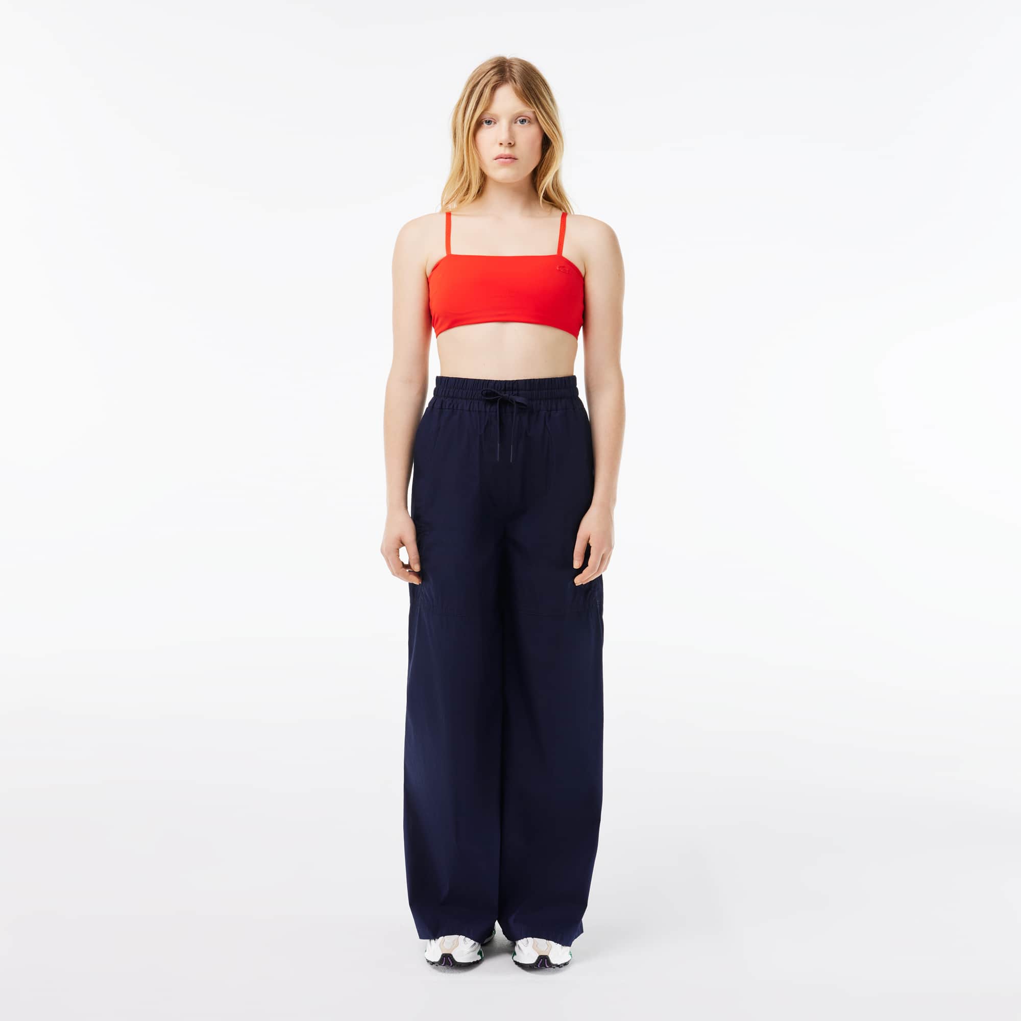 Lacoste Women's Oversized Cotton Pants - 34