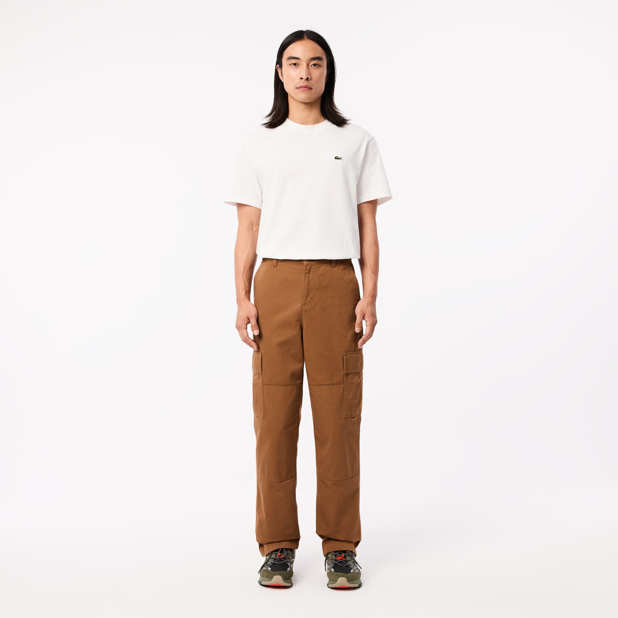 Lacoste Men's Straight Fit Cotton Cargo Pants - 36
