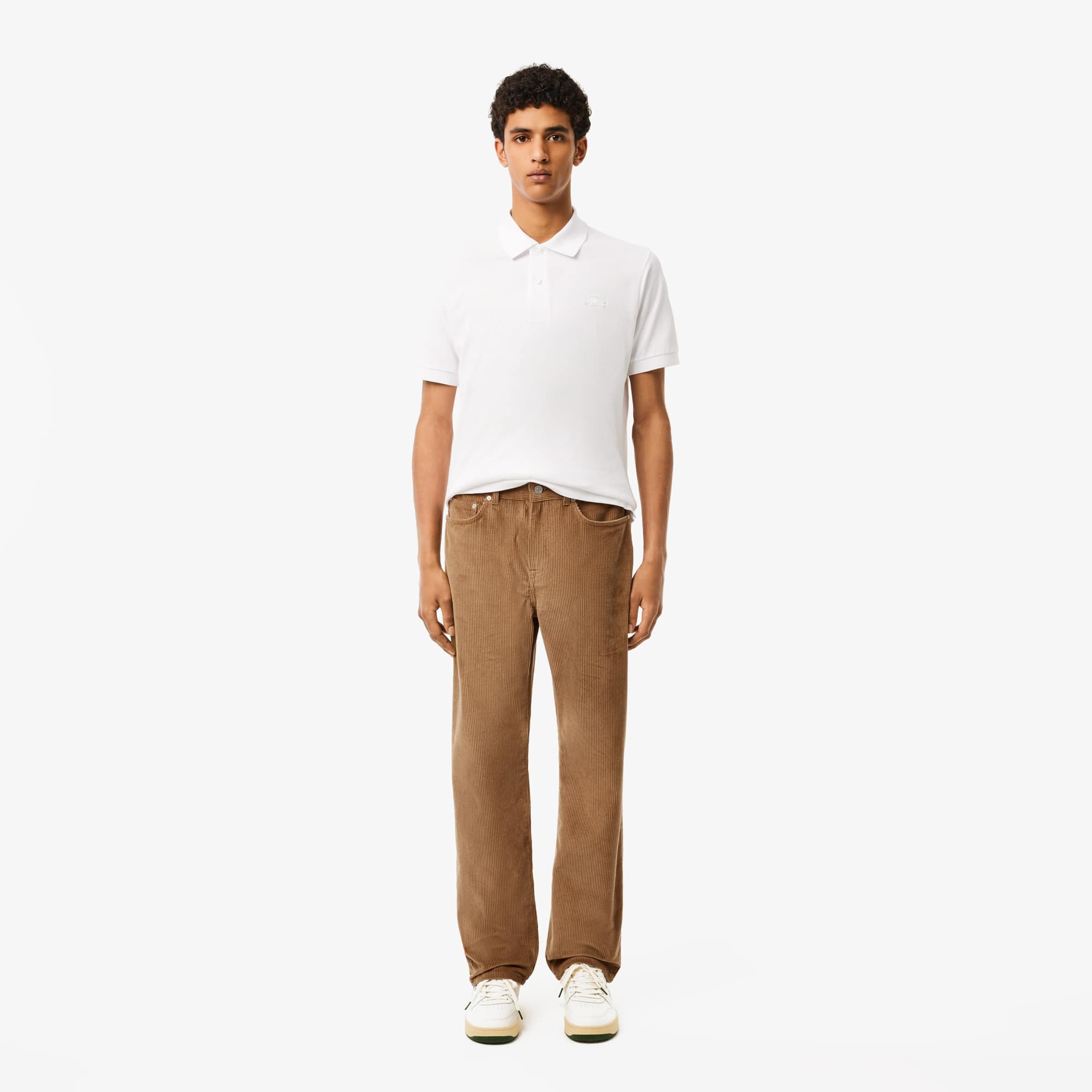 Lacoste Men's 5-Pocket Straight Fit Velour Pants - 5 - 31/32