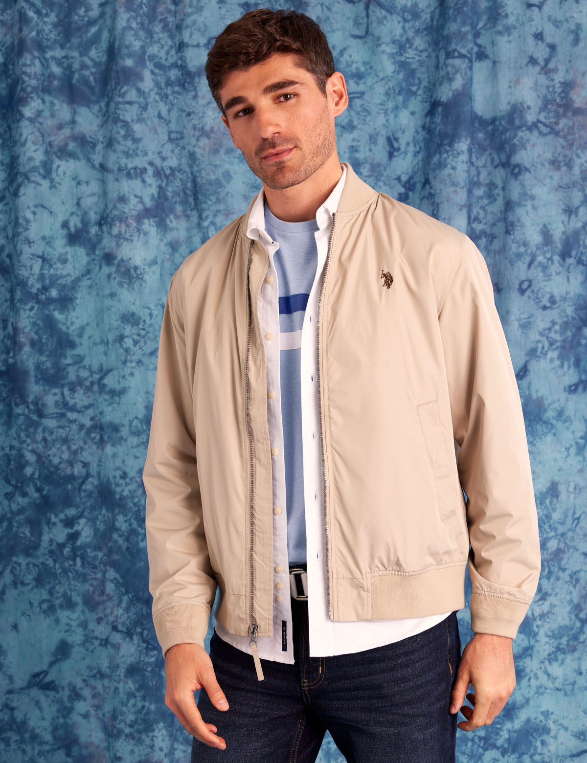 U.S. Polo Assn. - Mens Lightweight Bomber Jacket - Size L