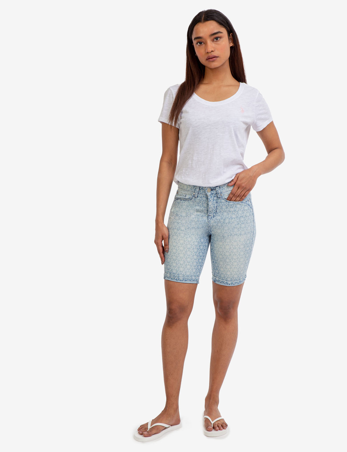 U.S. Polo Assn. - Womens Stretch Denim Shorts - Size 04R