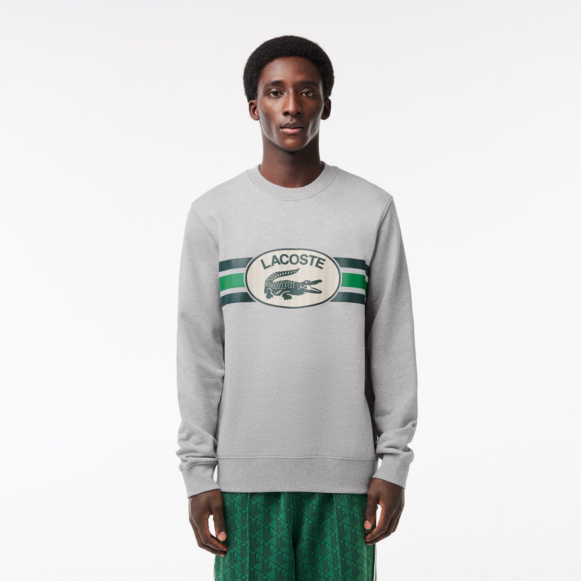 Lacoste Men's Graphic Print Fleece Sweatshirt - 3XL - 8