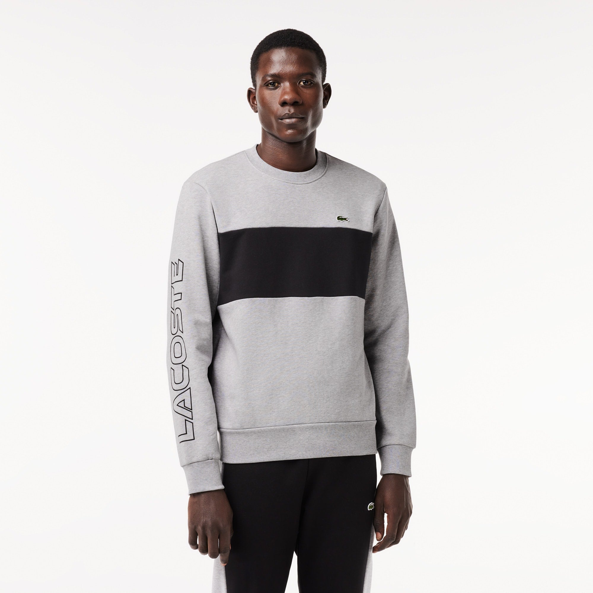 Lacoste Men's Colorblock Crew Neck Sweatshirt - XXL - 7