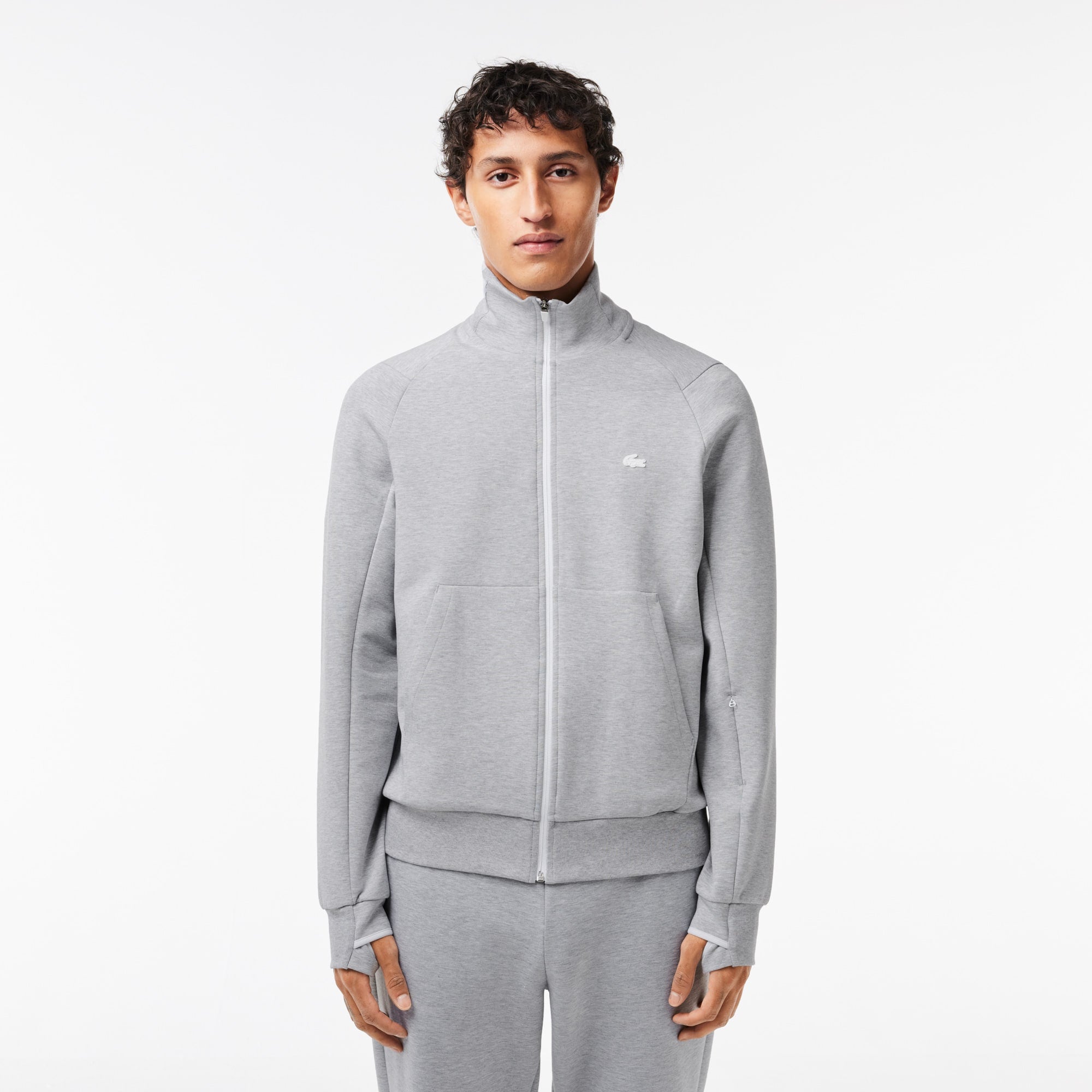 Lacoste Men's High-Neck Zip-Up Sweatshirt - 4XL - 9