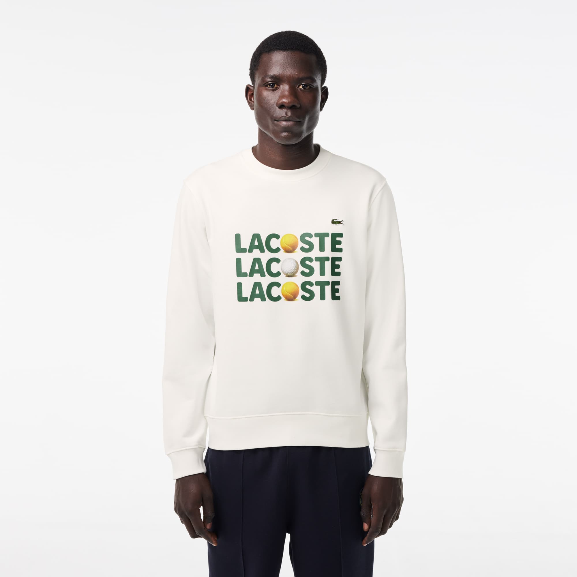 Lacoste Men's Printed Fleece Sweatshirt - S - 3