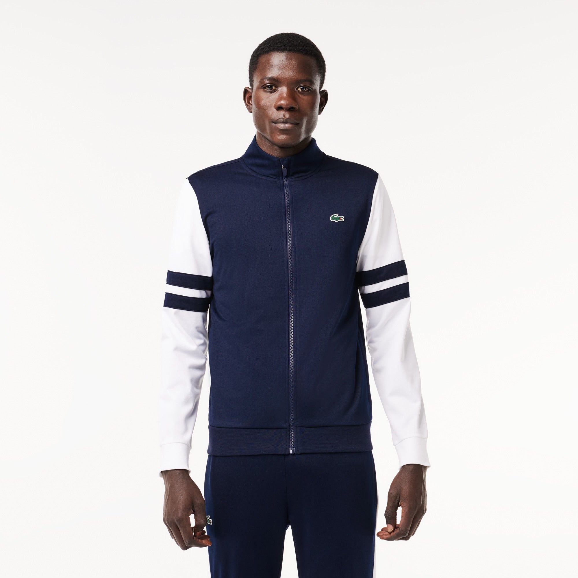 Lacoste Men's Zip-Up Stretch Tennis Sweatshirt - 4XL - 9