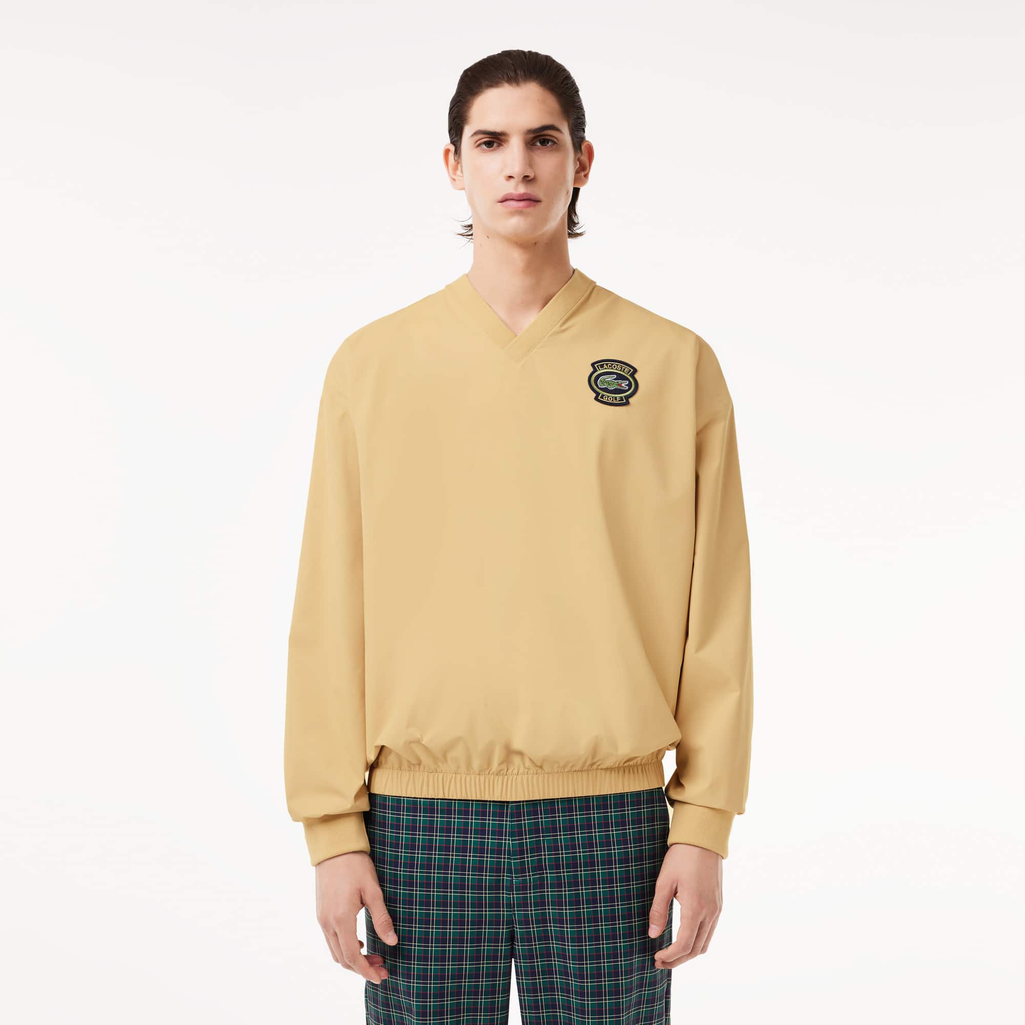 Lacoste Men's Loose Fit Golf Windbreaker Sweatshirt - M - 4