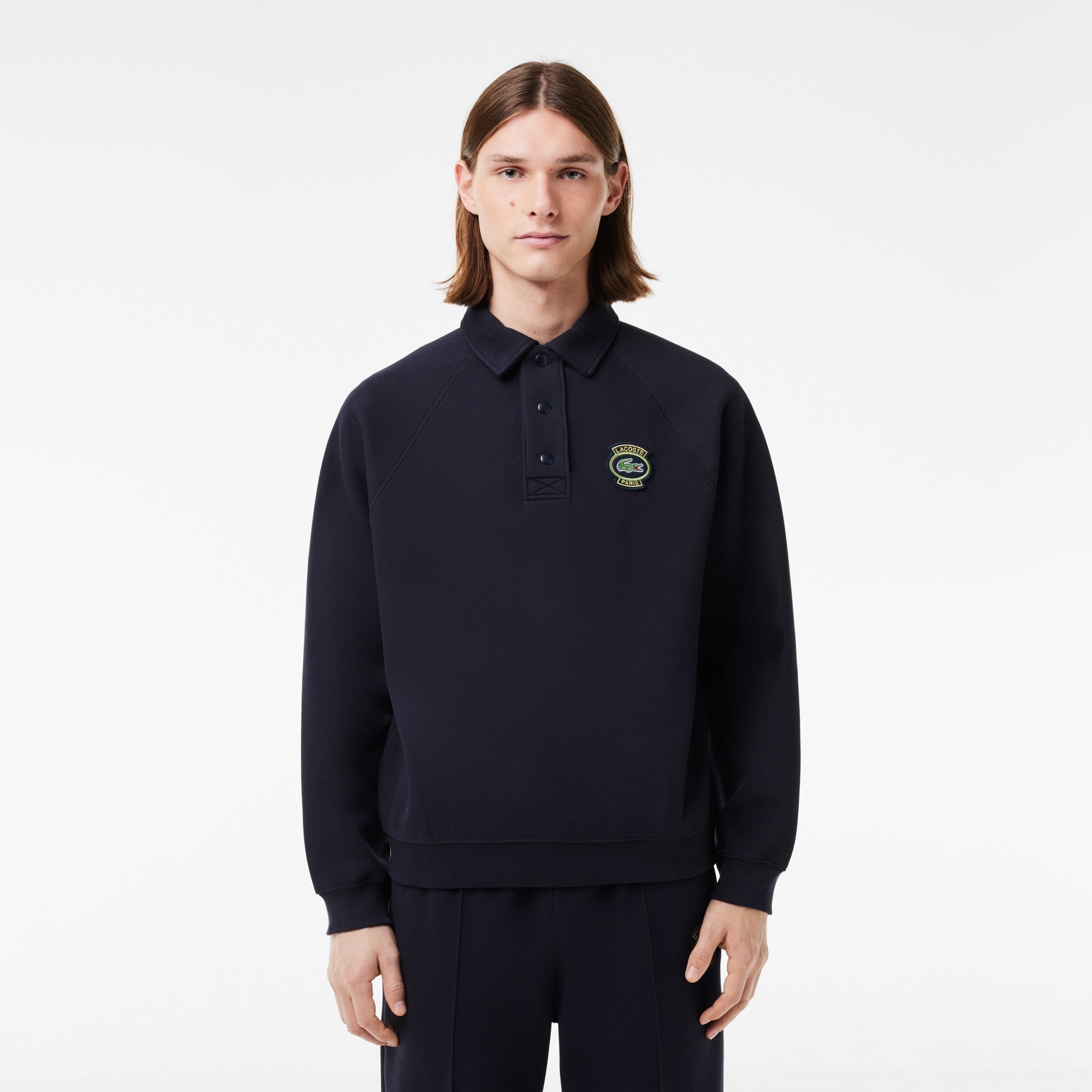 Lacoste Men's Loose Fit PiquŽ Sweatshirt - XL - 6