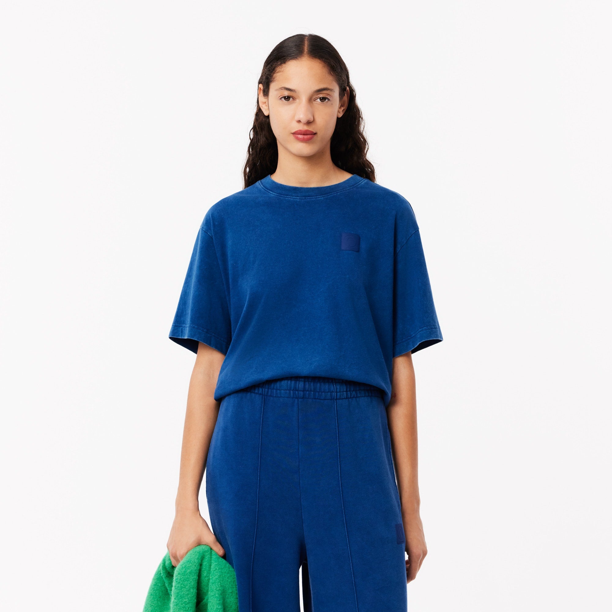 Lacoste Women's Oversized Washed Effect Cotton T-Shirt - 32