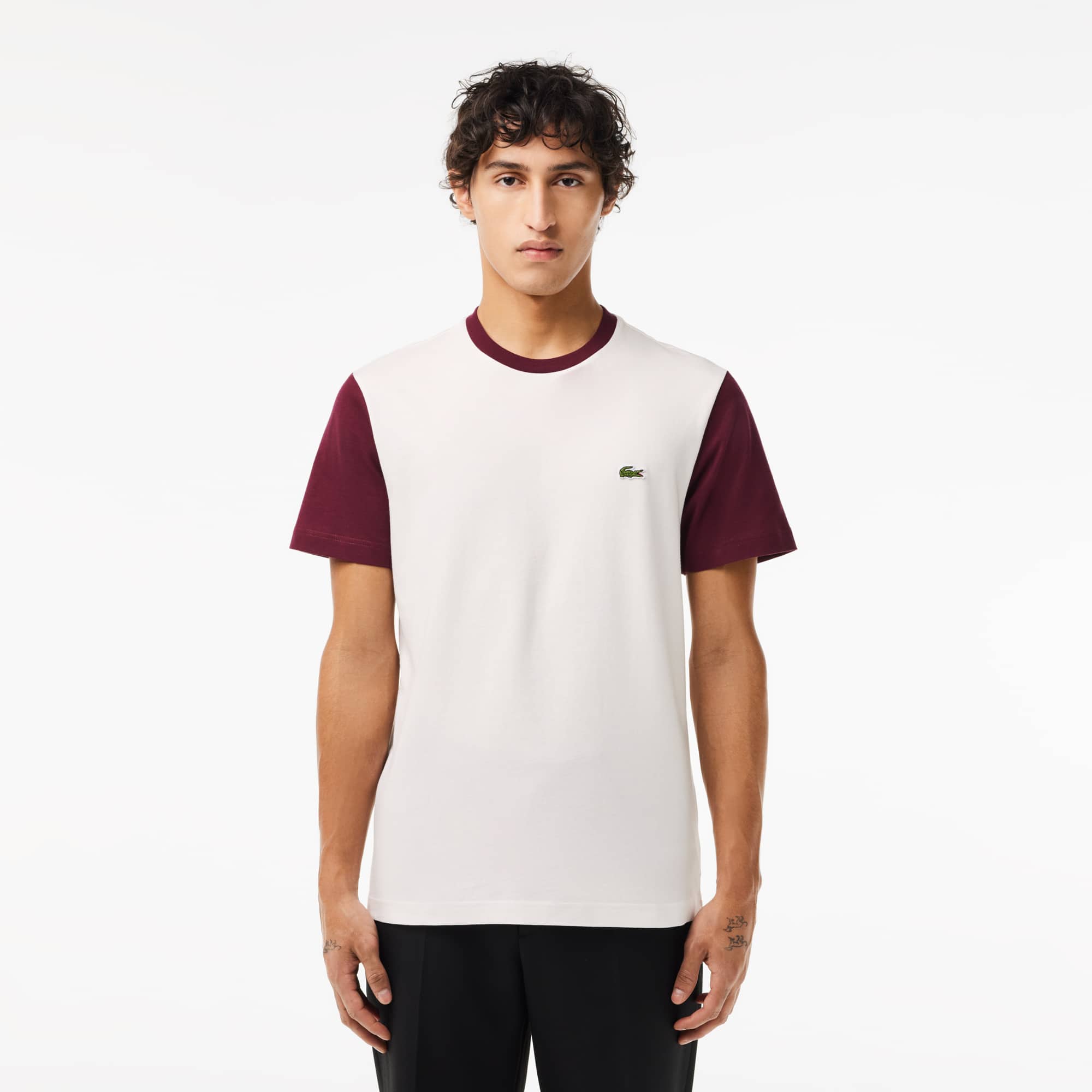 Lacoste Men's Regular Fit Cotton Colorblock T-Shirt - 4XL - 9