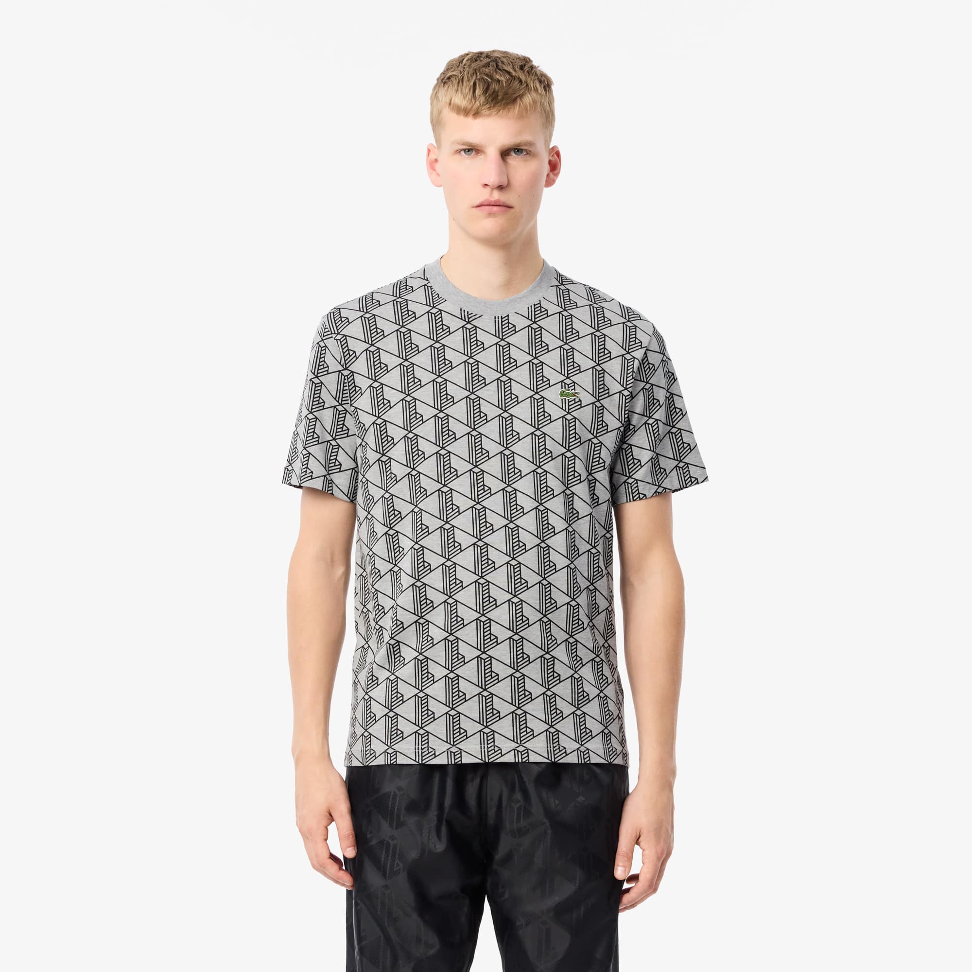 Lacoste Men's Monogram Cotton T-Shirt - 4XL - 9