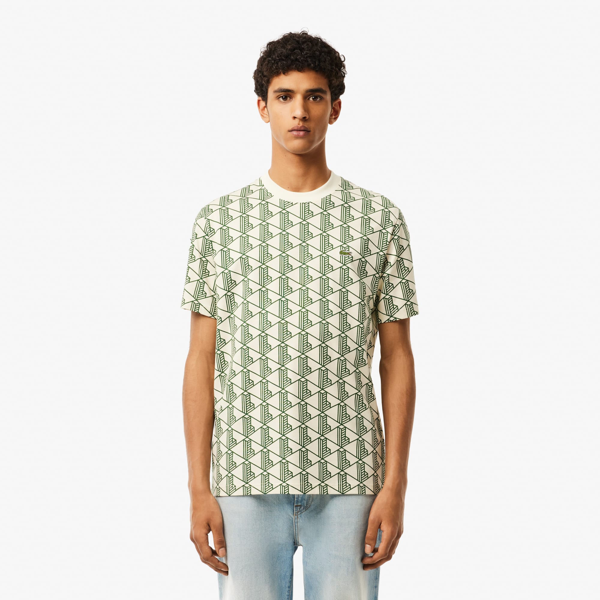 Lacoste Men's Monogram Cotton T-Shirt - 3XL - 8