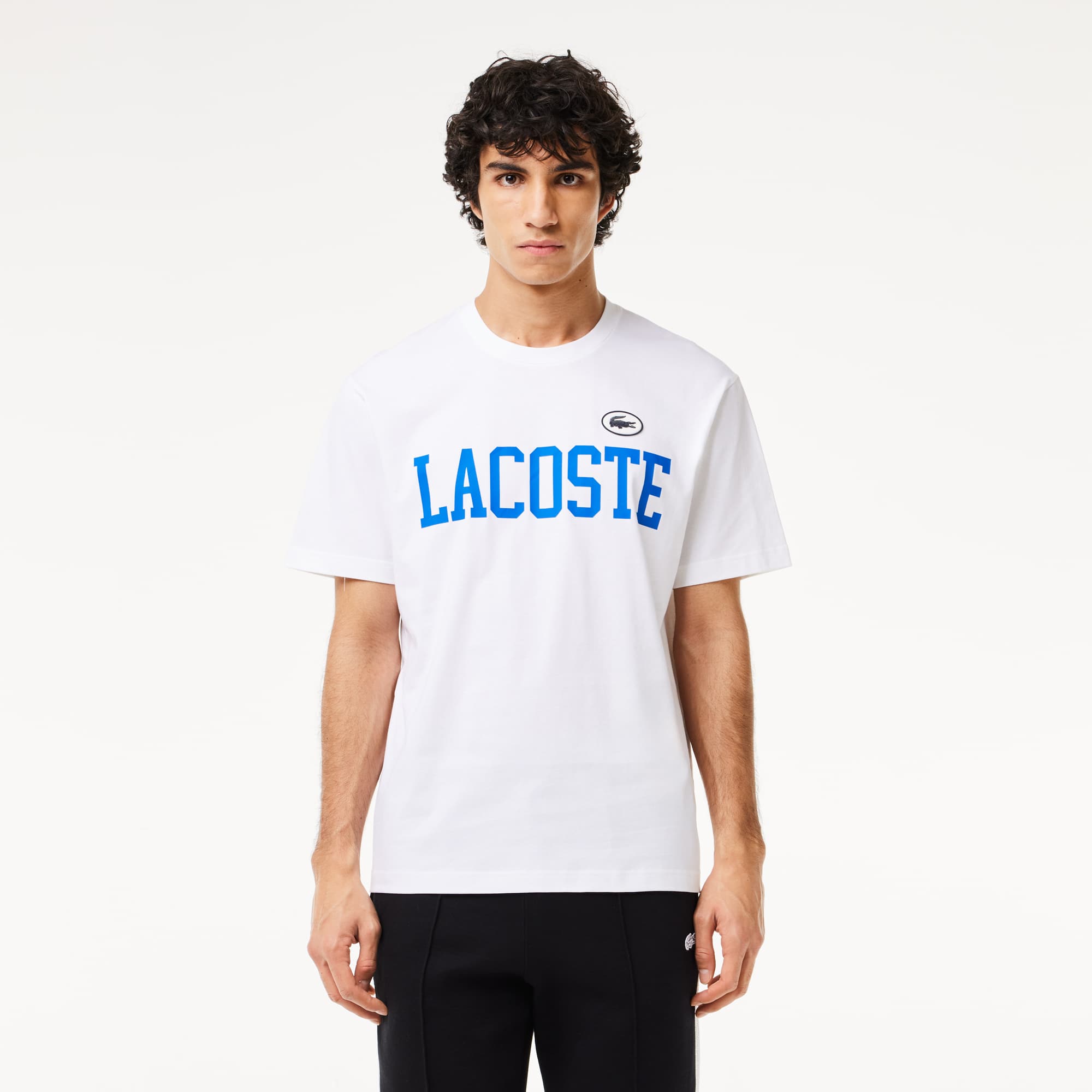 Lacoste Men's Contrast Badge Cotton T-Shirt - XL - 6